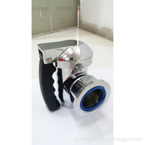 2" plug draw-off valve for big gas fully steam jacketed stationary kettle